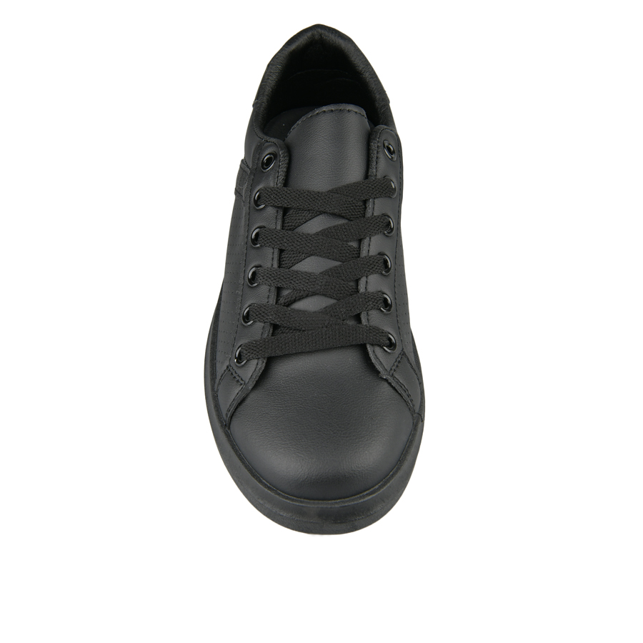 дамски кецове еко кожа черни 1