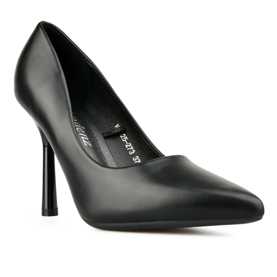 γυναικεία παπούτσια οικολογικό δέρμα μαύρο 2