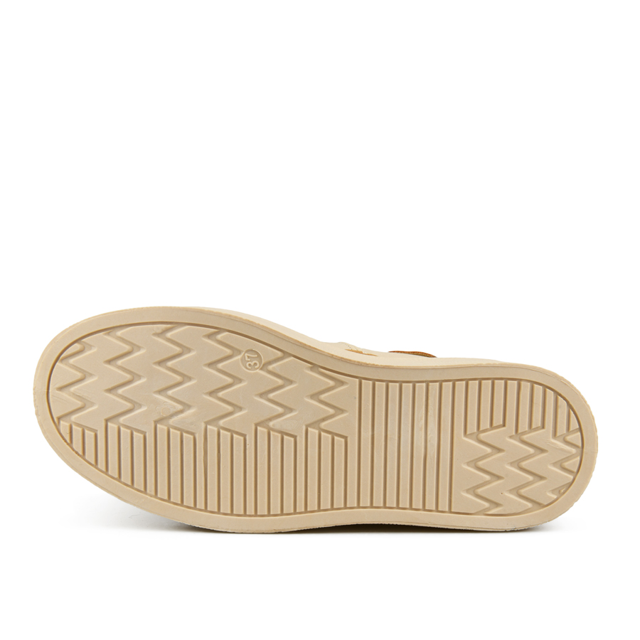 botine damă piele ecologică/textil bej 4