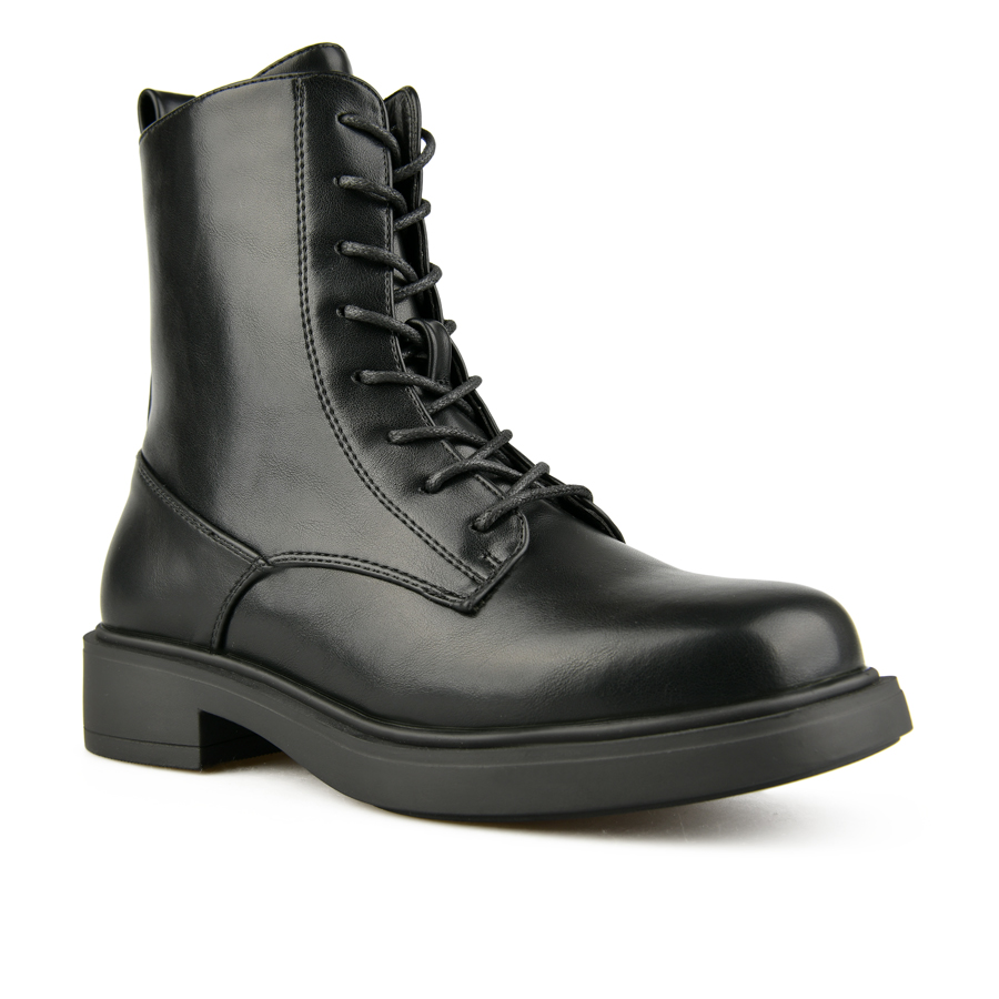 botine damă piele ecologică negru 1