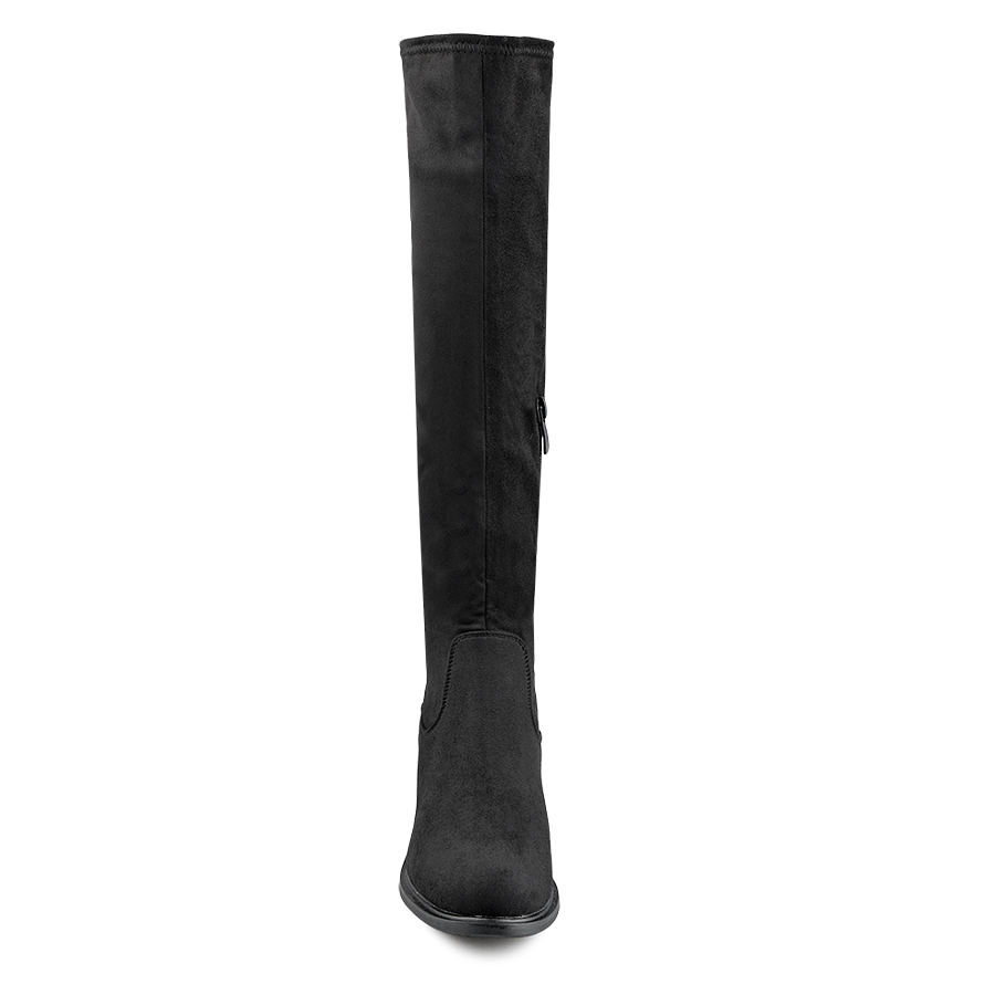 cizme damă textil negru 4