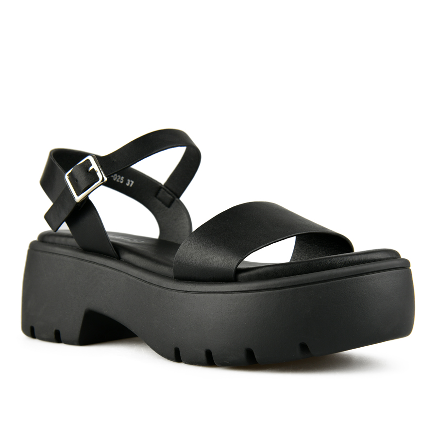 γυναικεία σανδάλια οικολογικό δέρμα μαύρο 1