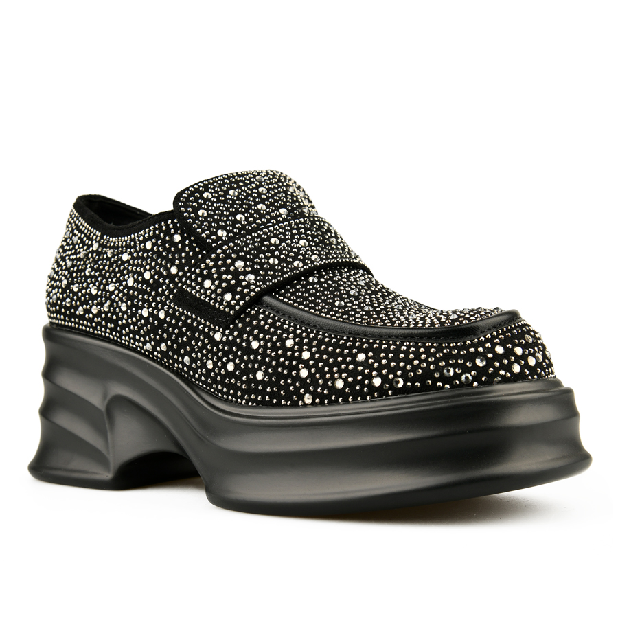 γυναικεία παπούτσια οικολογικό δέρμα μαύρο 2