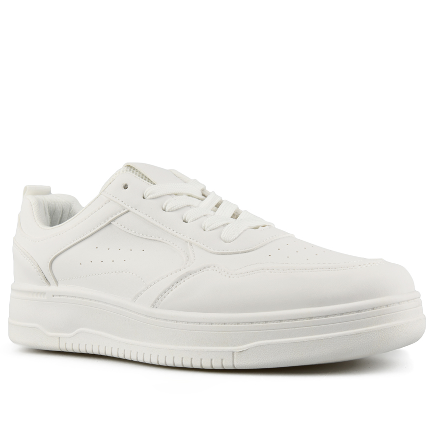 ανδρικά sneakers οικολογικό δέρμα λευκά 2