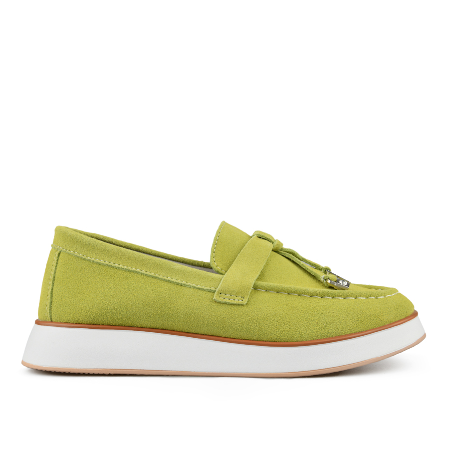 γυναικεία παπούτσια φυσικό δέρμα πράσινα 2