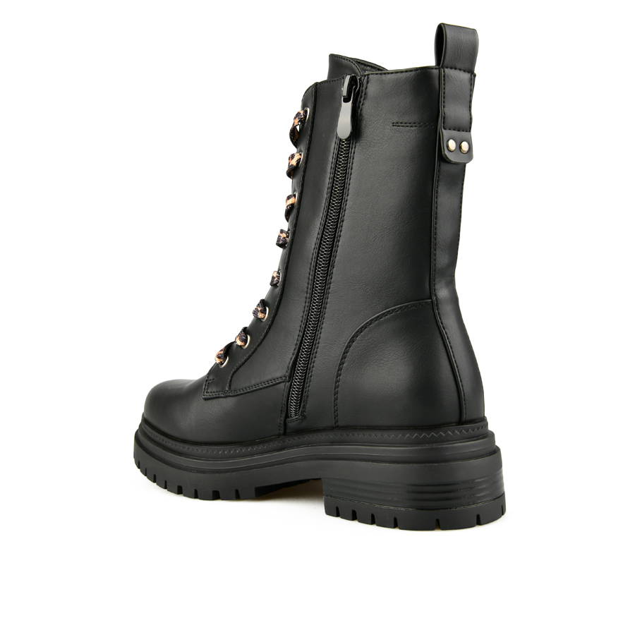 botine damă piele ecologică negru 3