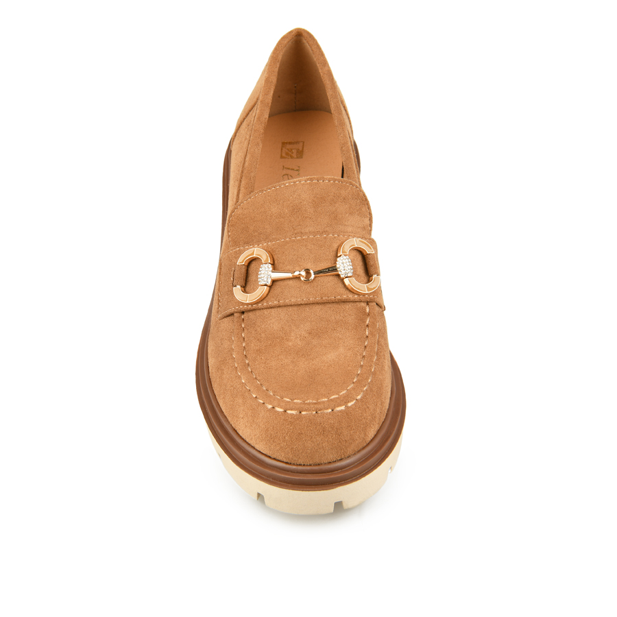 дамски обувки текстил светло кафяви 1