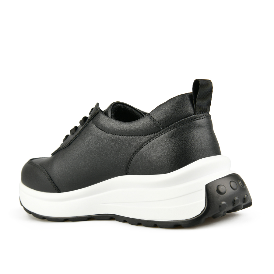 adidași damă piele naturală negru 3