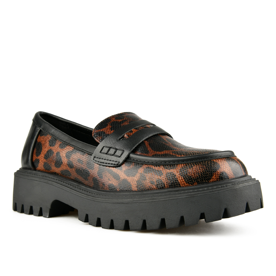 pantofi damă piele ecologică maro 1