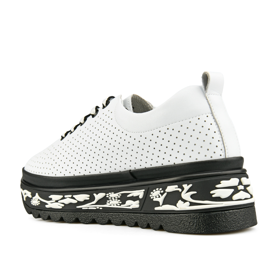 γυναικεία παπούτσια φυσικό δέρμα λευκά 3