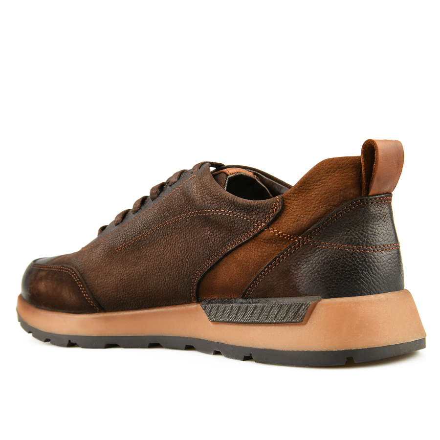 ανδρικά παπούτσια φυσικό δέρμα καφέ 3