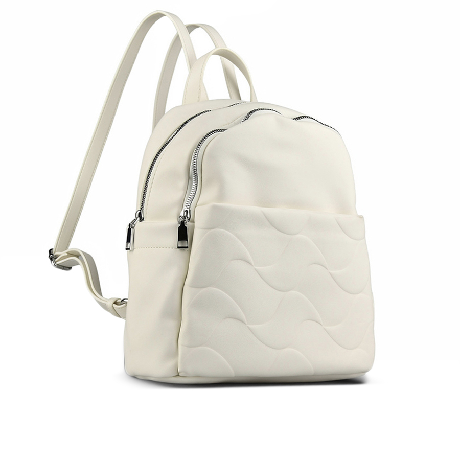 дамска раница еко кожа бяла 0