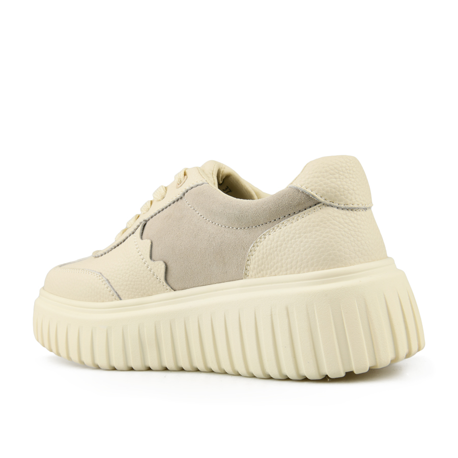 γυναικεία παπούτσια φυσικό δέρμα μπεζ 3