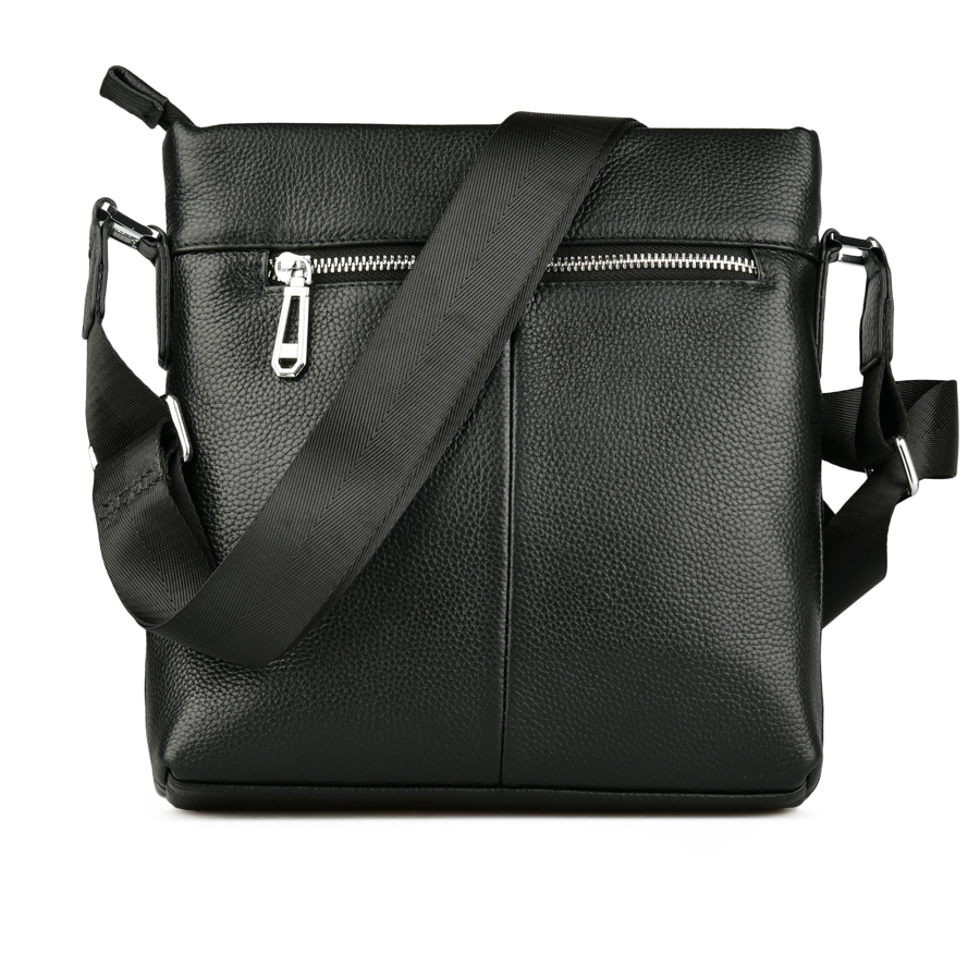 geantă bărbați piele naturală negru 1