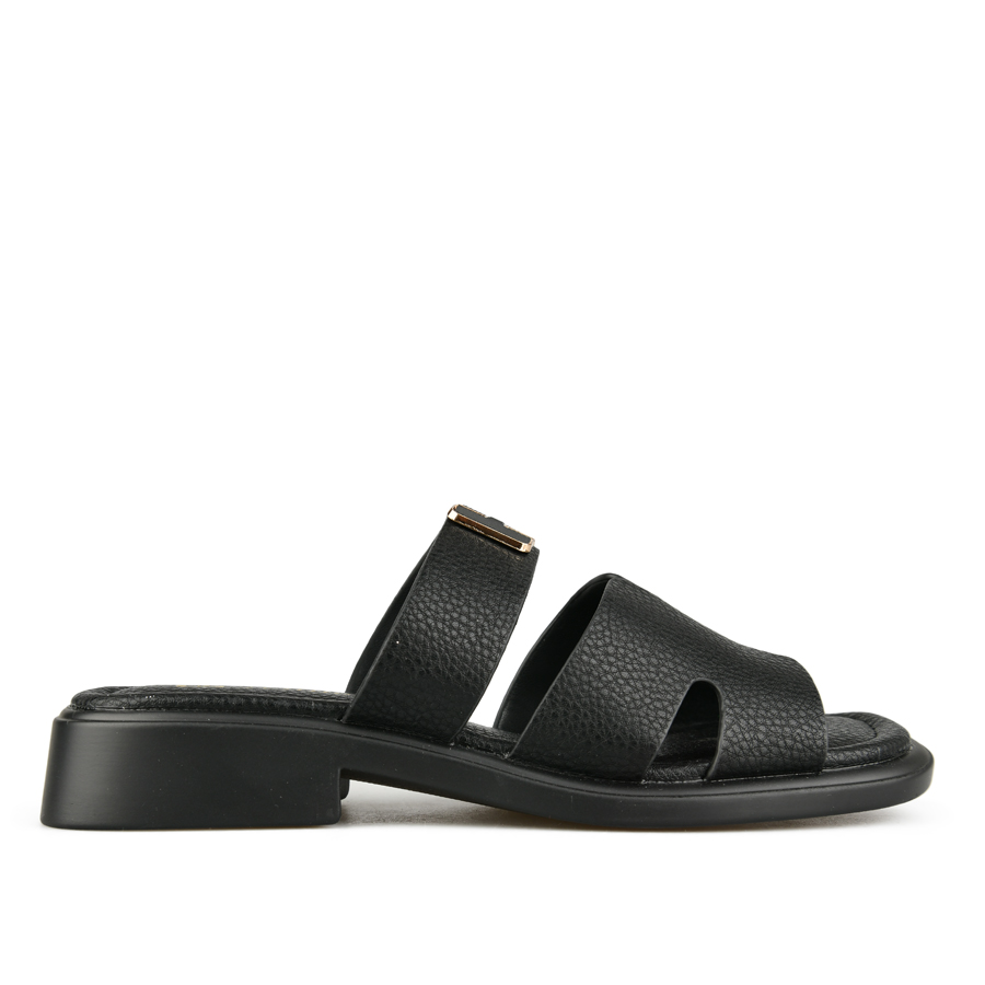 γυναικεία παντόφλες οικολογικό δέρμα μαύρο 0