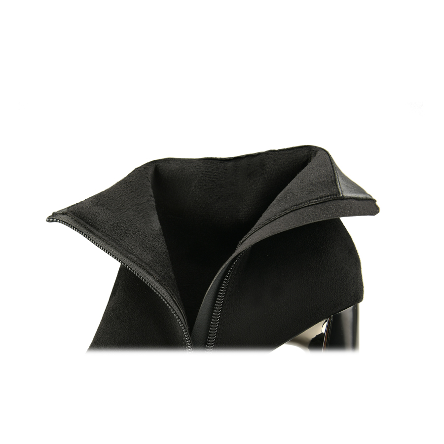 γυναικεία μποτάκια ύφασμα μαύρο 4