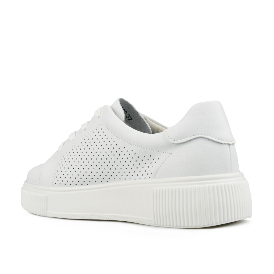 γυναικεία παπούτσια φυσικό δέρμα λευκά 3