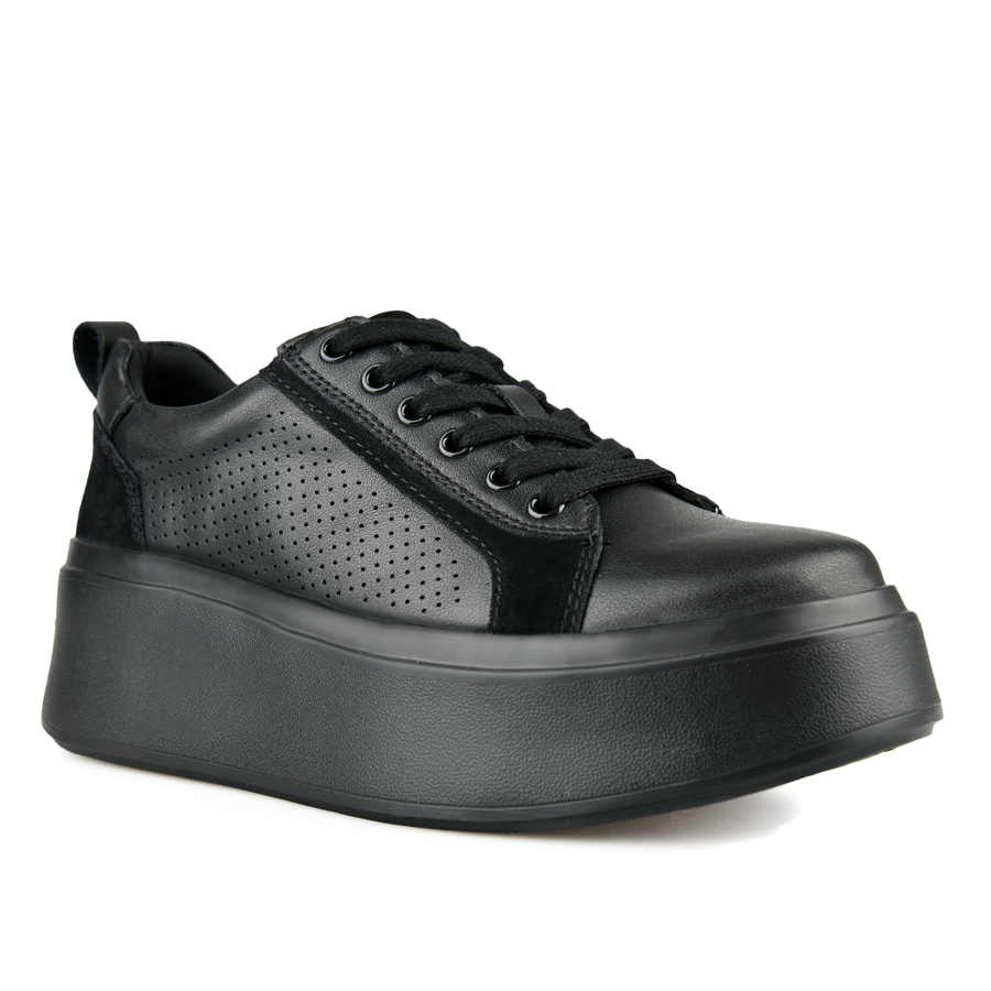 дамски обувки естествена кожа черни 2