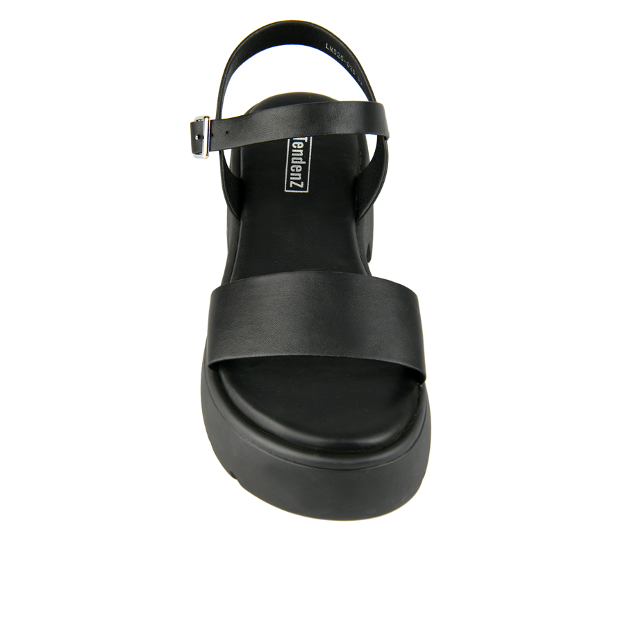 γυναικεία σανδάλια οικολογικό δέρμα μαύρο 2