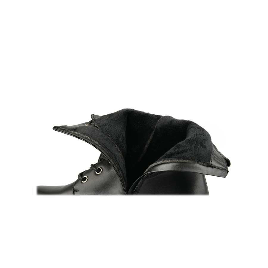 botine damă piele ecologică negru 5