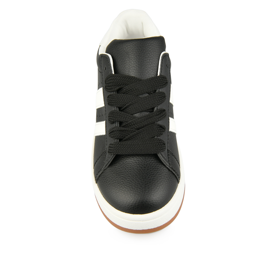 γυναικεία sneakers οικολογικό δέρμα μαύρο 2