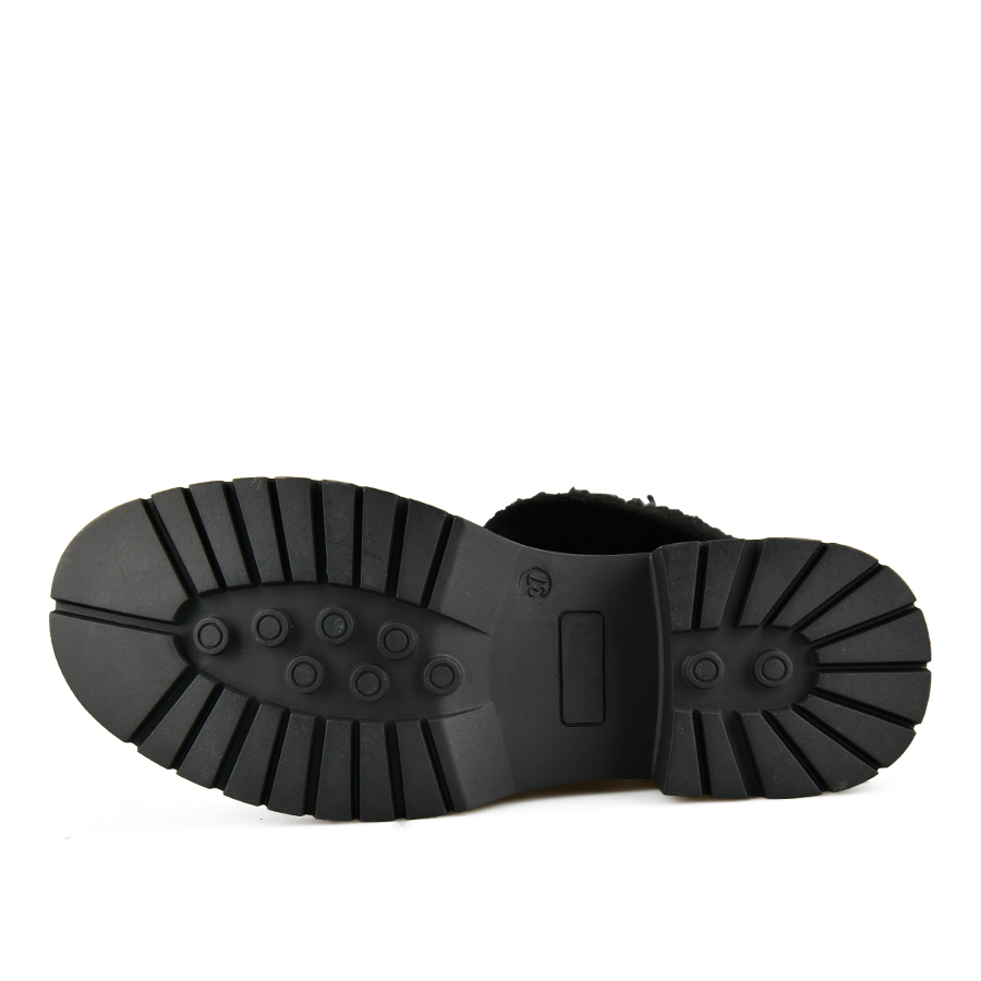 γυναικεία μποτάκια ύφασμα μαύρο 4