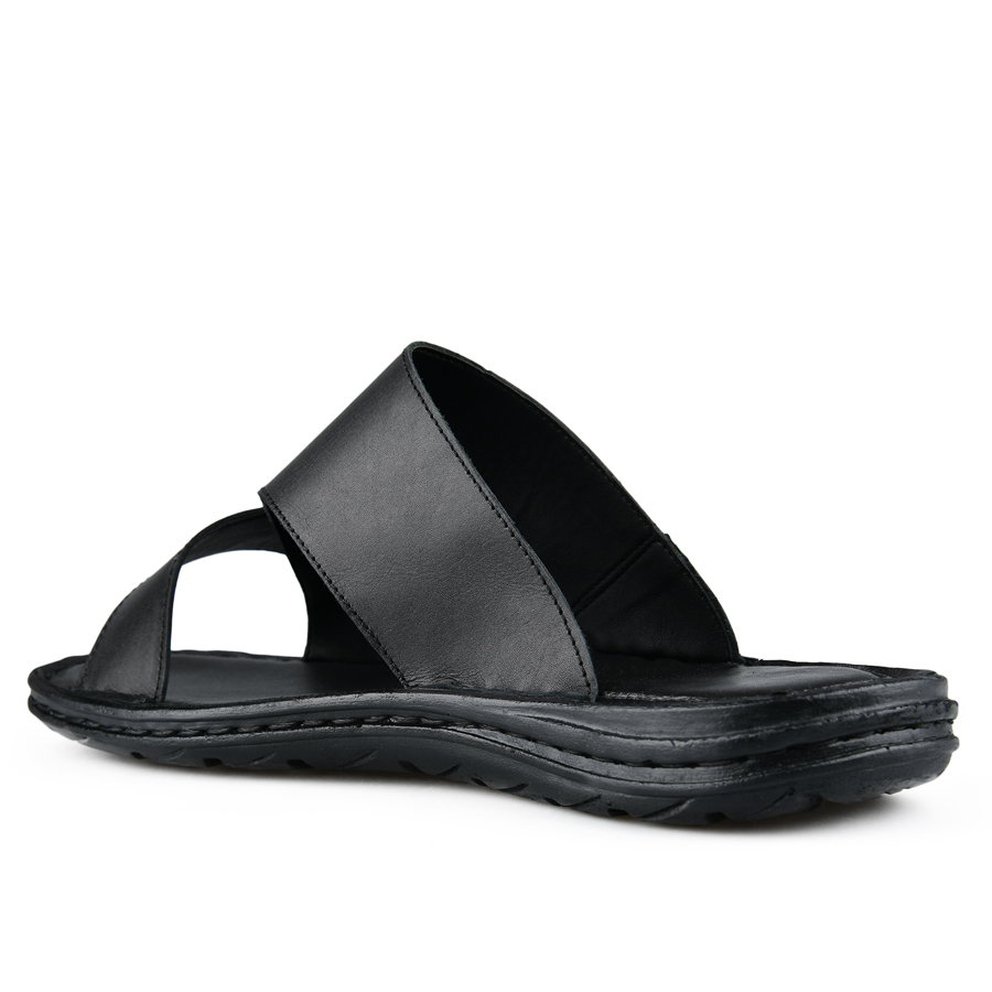 мъжки чехли естествена кожа черни 3