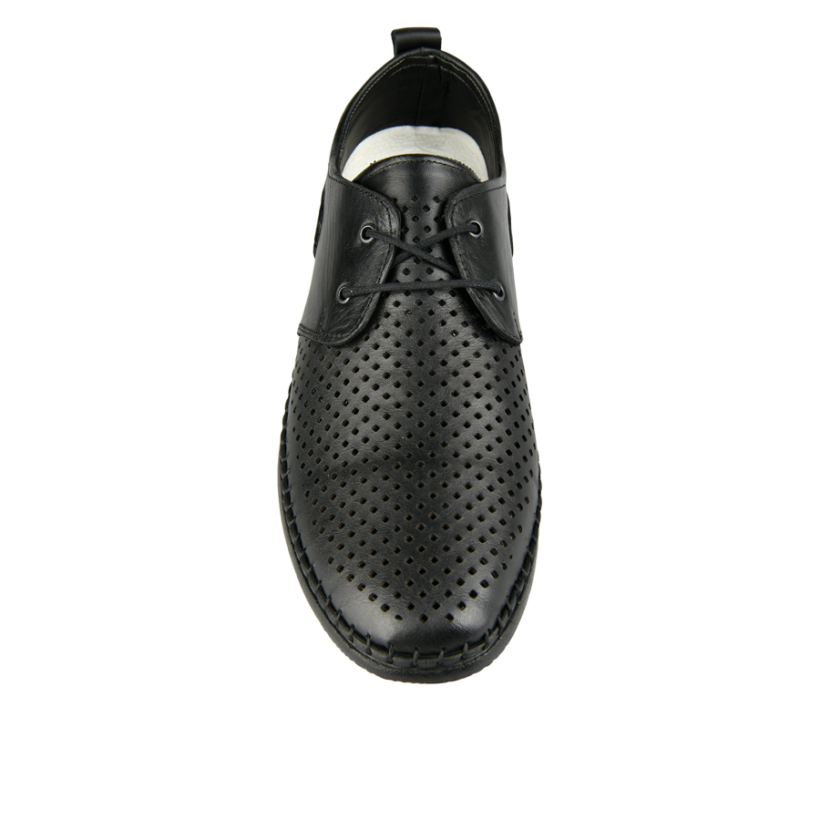 ανδρικά παπούτσια φυσικό δέρμα μαύρο 1