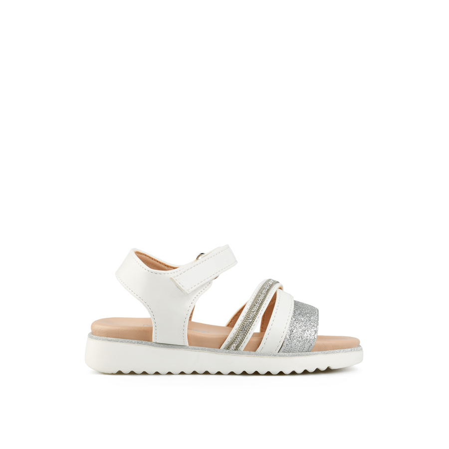 детски сандали еко кожа бели 0