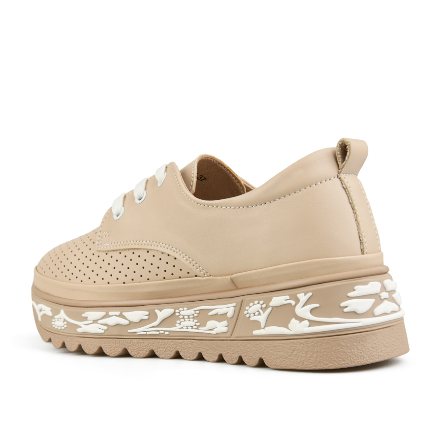 дамски обувки естествена кожа бежови 3