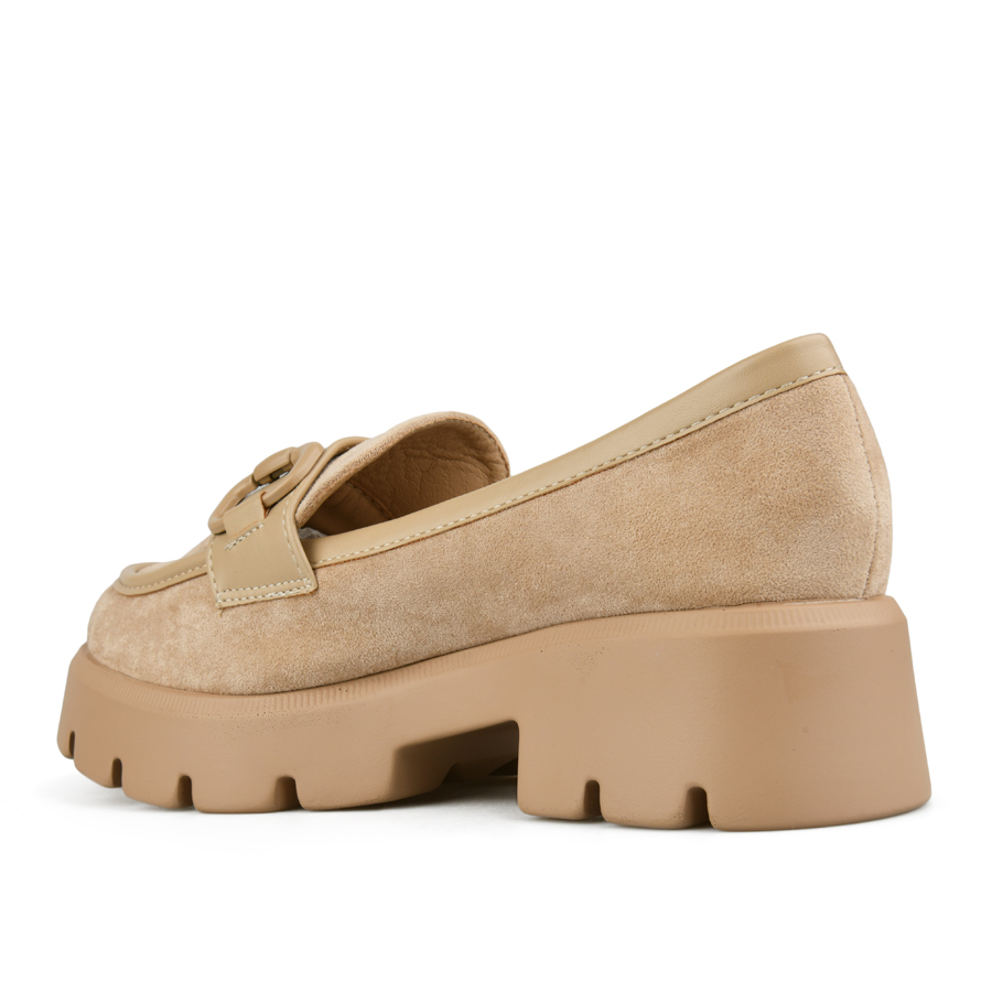 дамски обувки текстил бежови 3