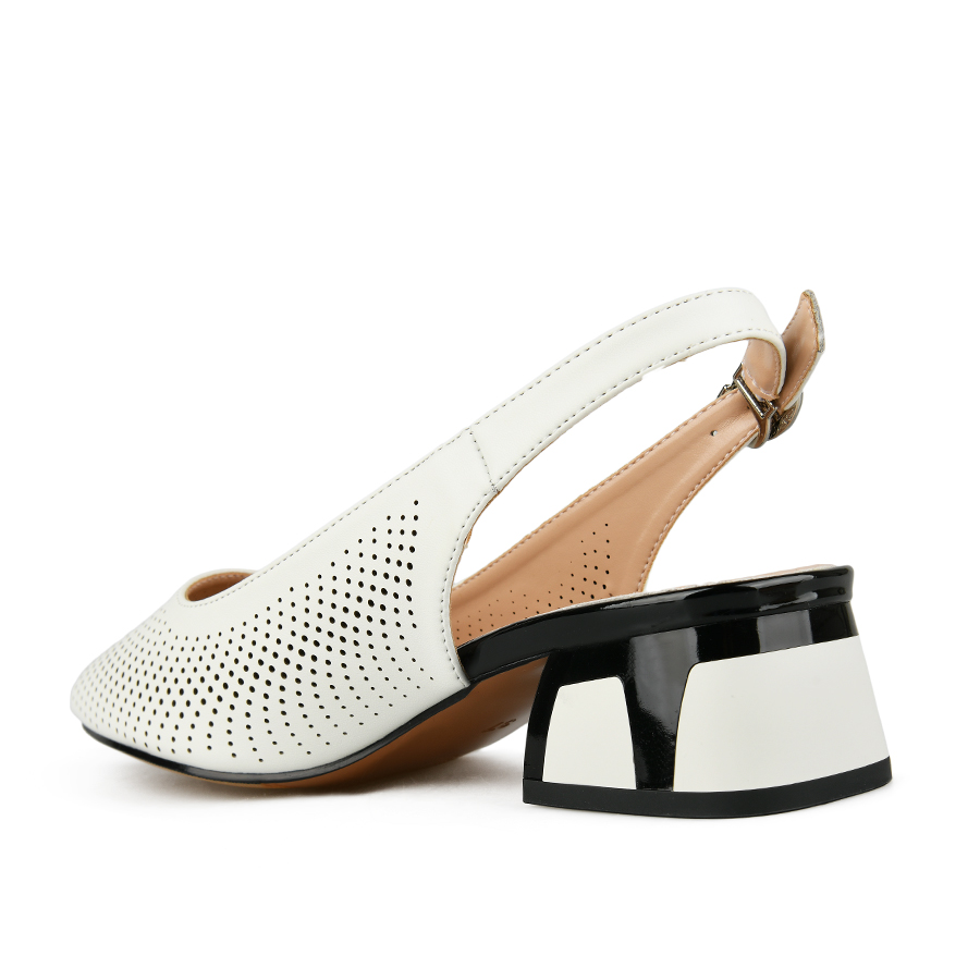 γυναικεία σανδάλια οικολογικό δέρμα λευκά 3
