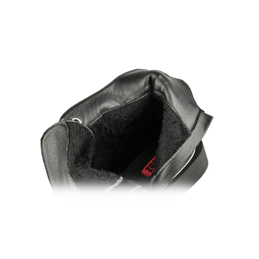 γυναικεία μποτάκια οικολογικό δέρμα μαύρο 4