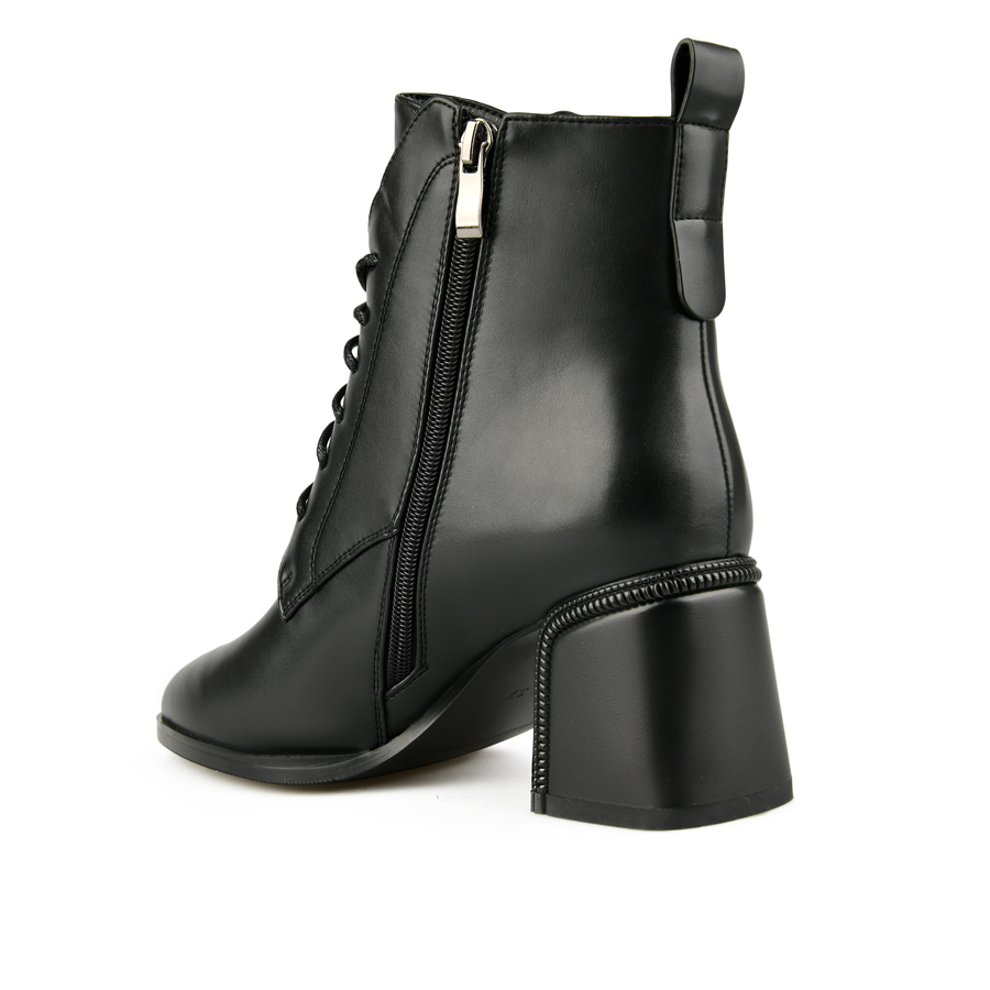 botine damă piele ecologică negru 3