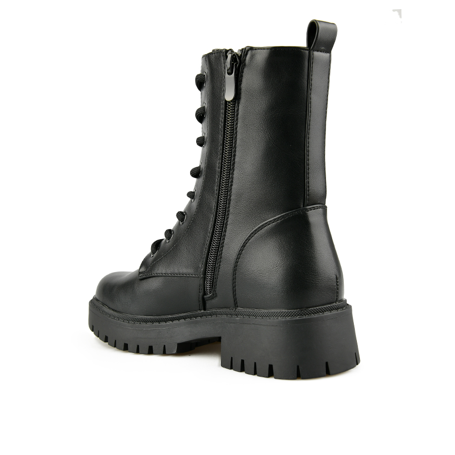 γυναικεία μποτάκια οικολογικό δέρμα μαύρο 3