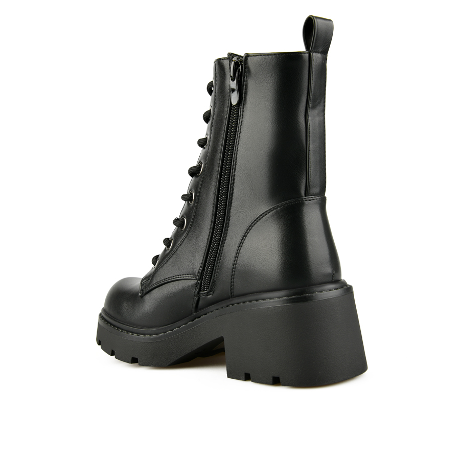 botine damă piele ecologică negru 3