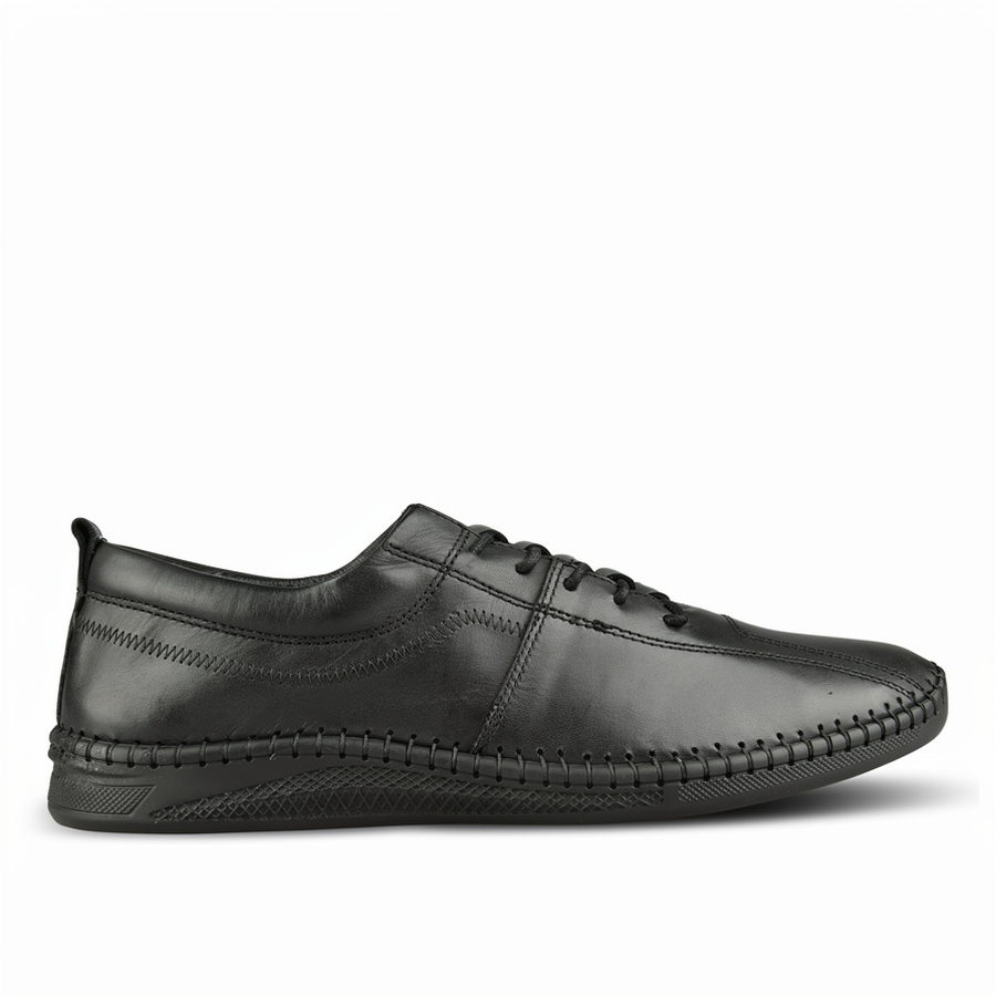 мъжки обувки естествена кожа черни 0