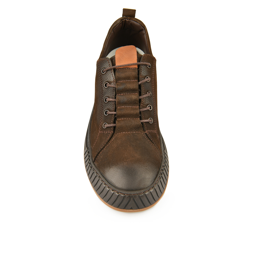 мъжки обувки естествена кожа тъмно кафяви 2