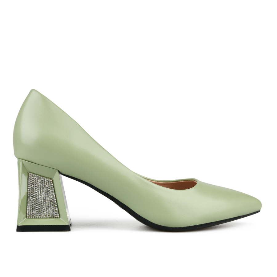 дамски обувки еко кожа зелени 0