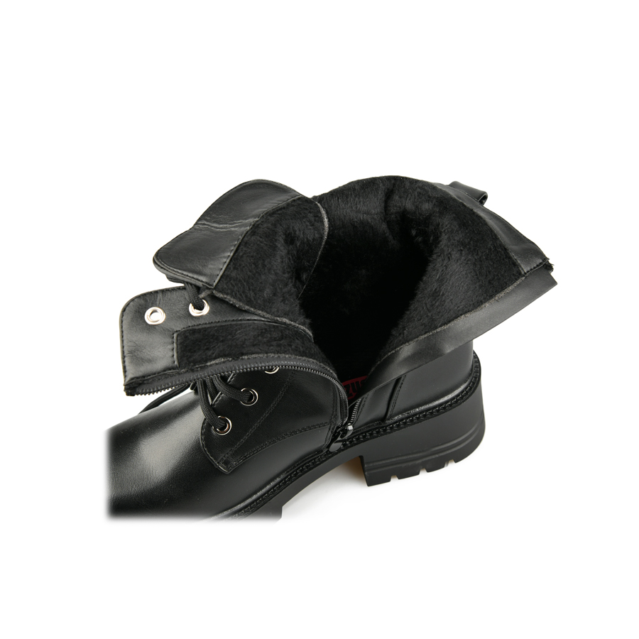 botine damă piele ecologică negru 5