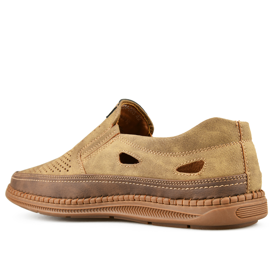 ανδρικά παπούτσια οικολογικό δέρμα καφέ 3