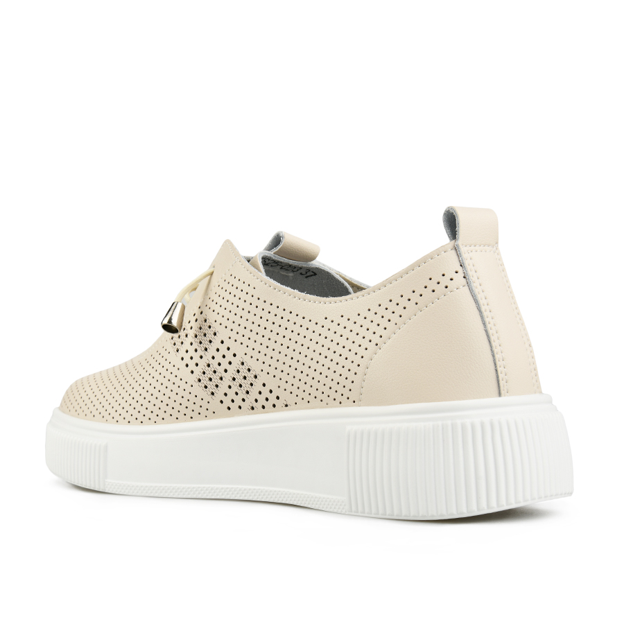 γυναικεία παπούτσια φυσικό δέρμα μπεζ 3