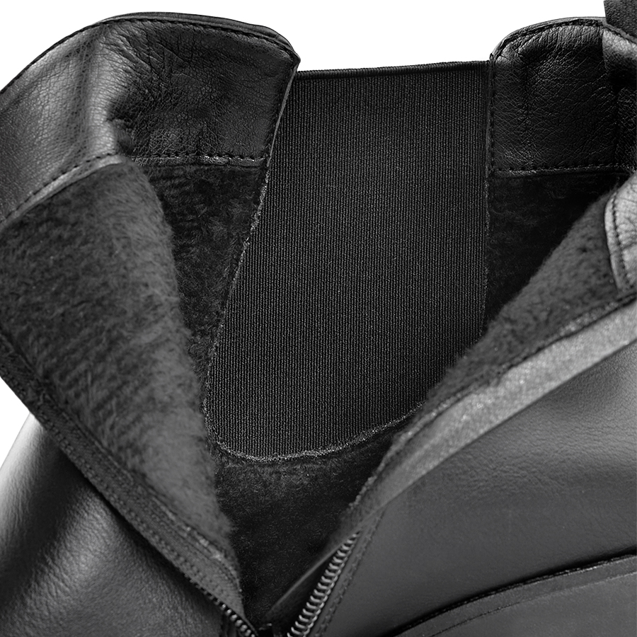 botine damă piele ecologică negru 5