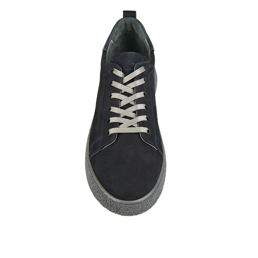 ανδρικά παπούτσια φυσικό δέρμα σκούρο μπλε 2