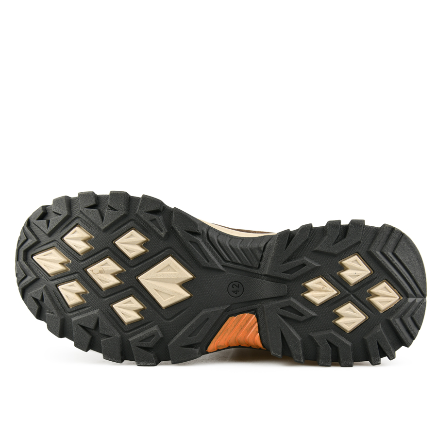 botine bărbați piele ecologică/textil maro 4
