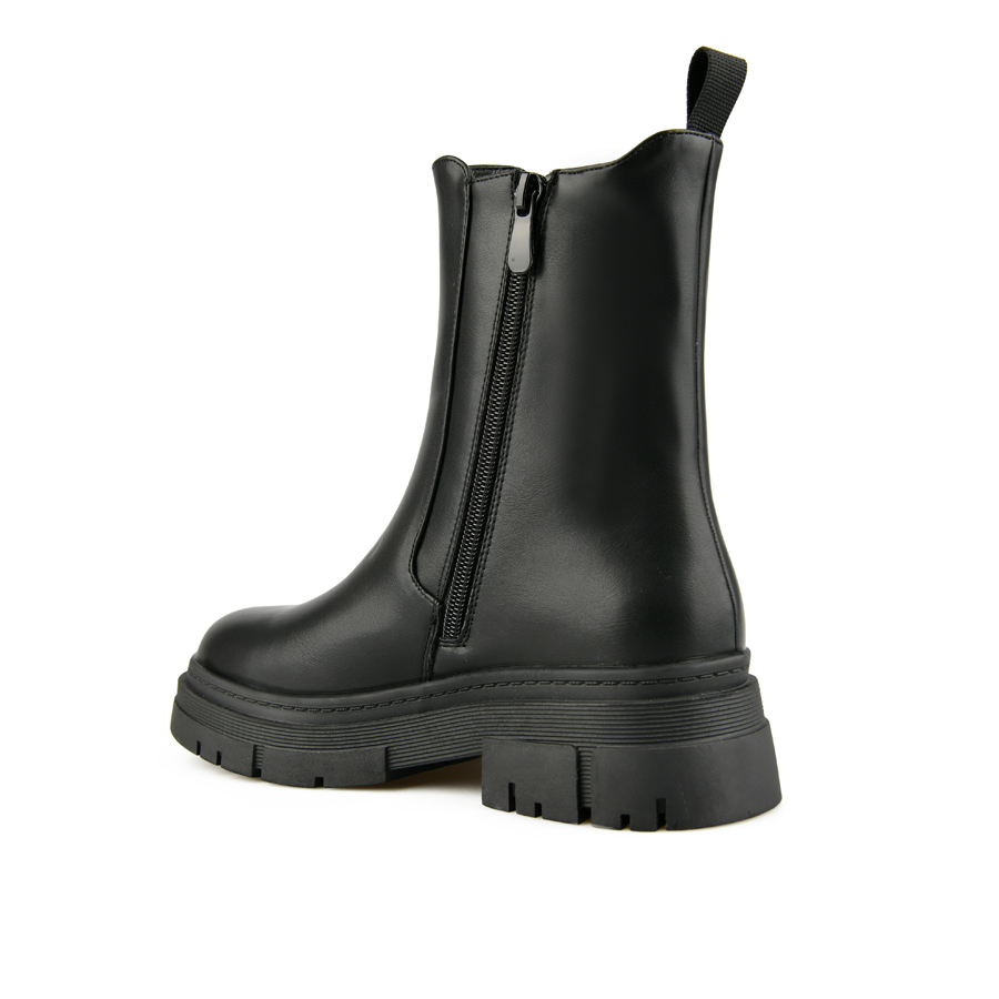 botine damă piele ecologică negru 3