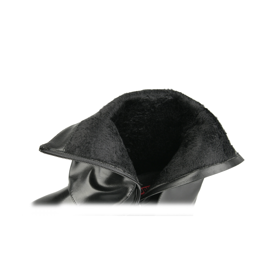 γυναικεία μποτάκια οικολογικό δέρμα μαύρο 5