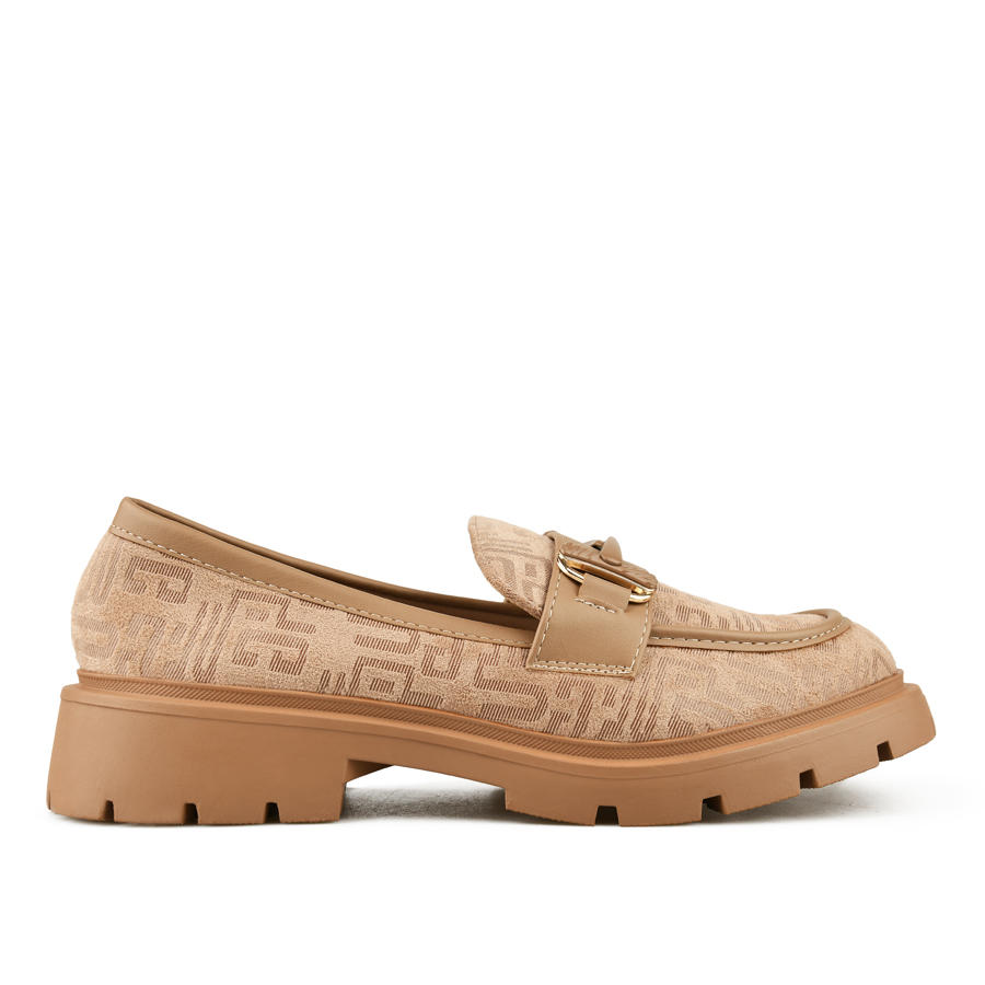 γυναικεία παπούτσια ύφασμα μπεζ 0