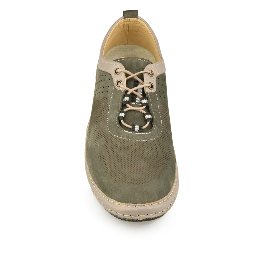 ανδρικά παπούτσια φυσικό δέρμα πράσινα 2