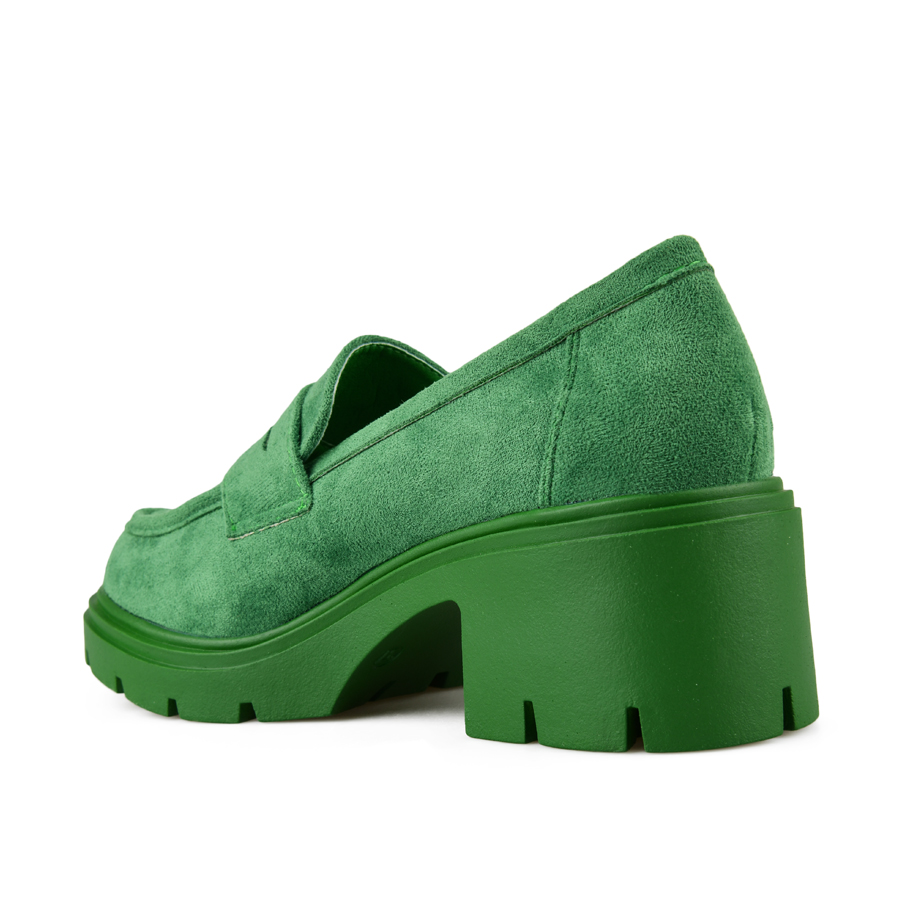 γυναικεία παπούτσια ύφασμα πράσινα 3